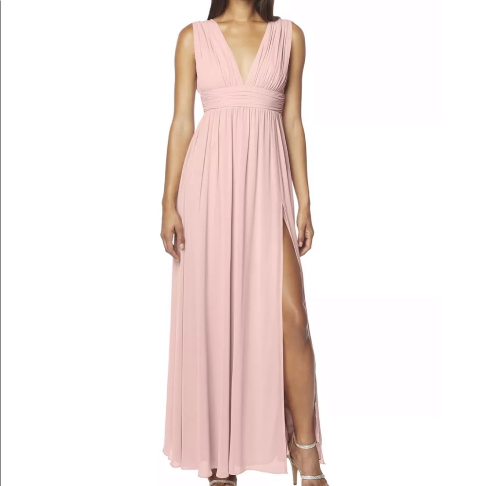 NWT Levkoff Frost Rose Chiffon Sleeveless A